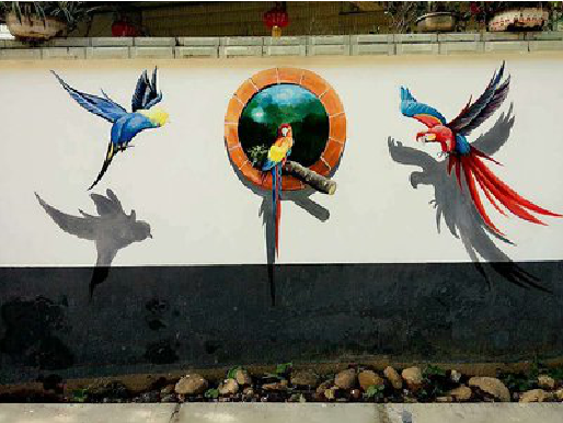  黎平视觉错位-3D墙绘设计