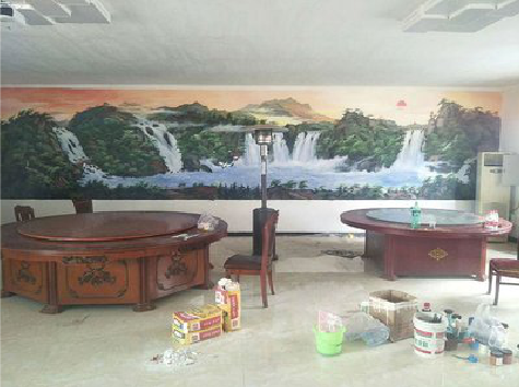 黎平墙绘-写实风景