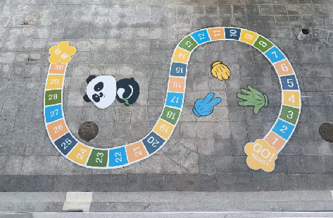  黎平地面游戏彩绘